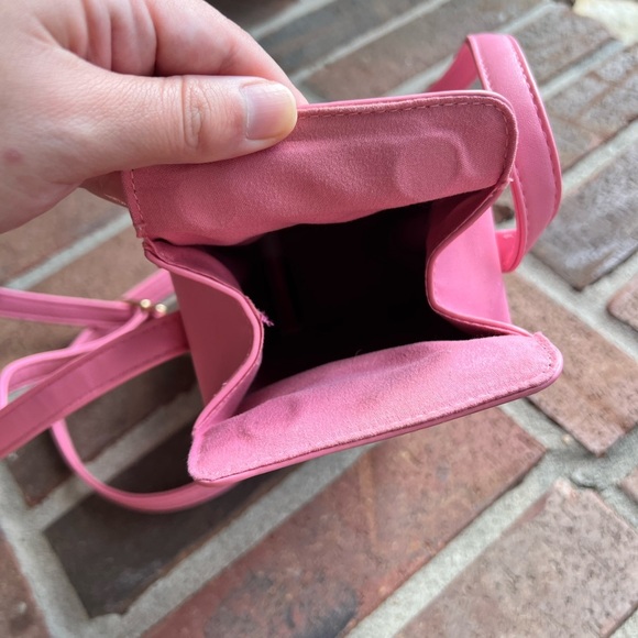 Pink Strawberry Milk Carton Crossbody Bag - Picture 6 of 6